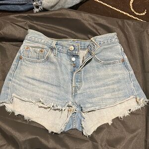Levi denim shorts size 25. Great condition.